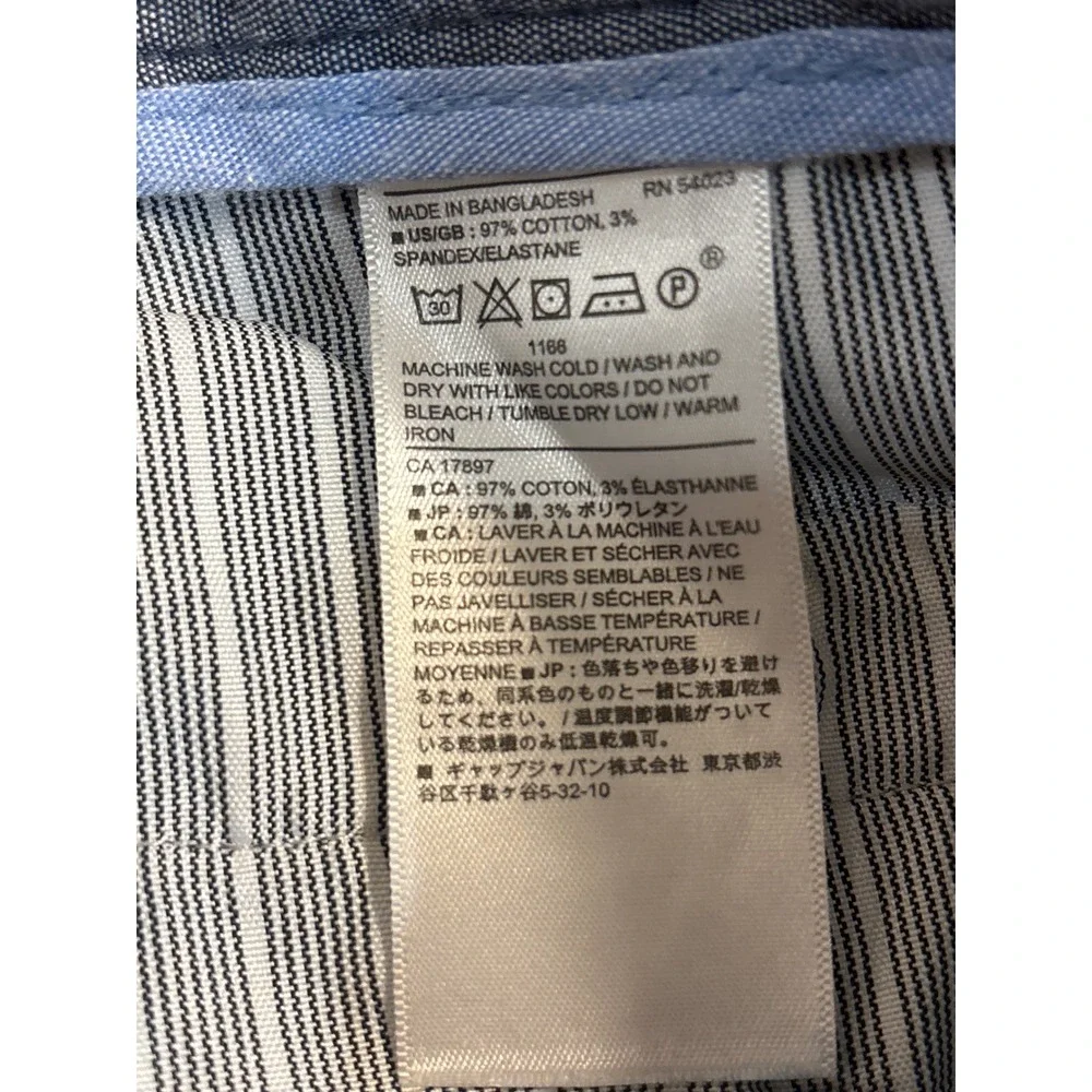 Banana Republic Fulton Skinny Chino Pants Mens 34x30 Grey Textured Stretch Work